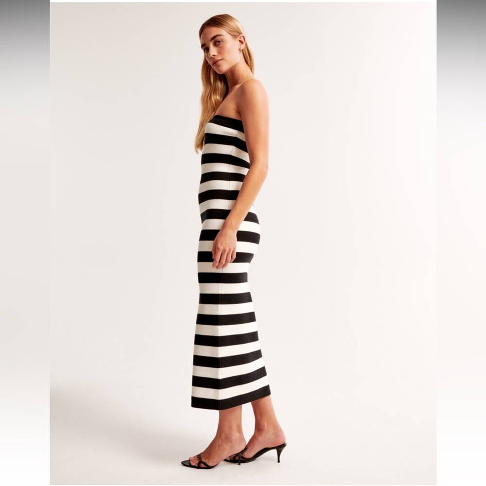 A&F Strapless Midi Sweater Dress NEVER WORN - Picture 3 of 10